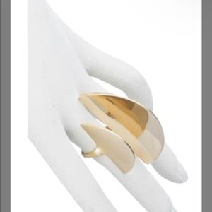 ALEXIS BITTAR UNIQUE GOLD RING SZ 5-6